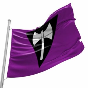 Bandeira Labrys do Orgulho Lésbico